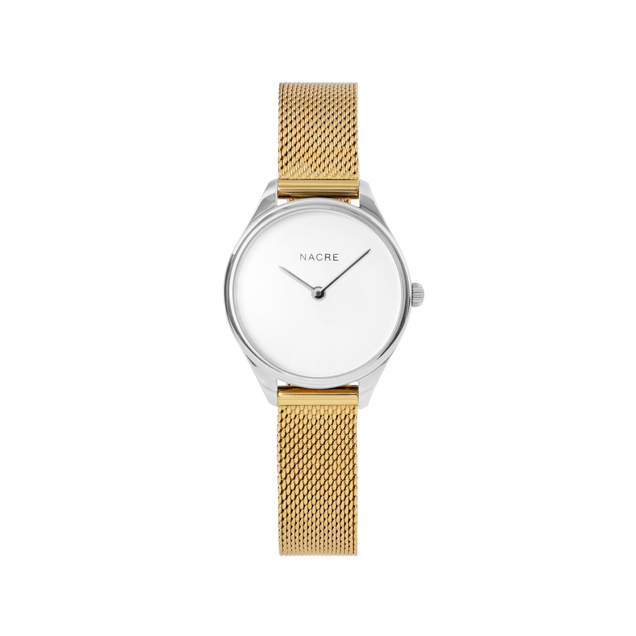 Mini Lune - Stainless Steel - Gold Mesh